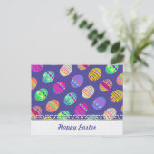 U-oogst de Paaseieren van Bedazzled van de Kleur Feestdagenkaart (Staand voorkant)