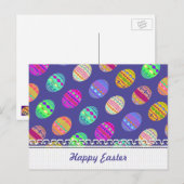 U-oogst de Paaseieren van Bedazzled van de Kleur Feestdagenkaart (Voorkant / Achterkant)
