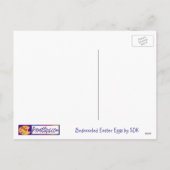 U-oogst de Paaseieren van Bedazzled van de Kleur Feestdagenkaart (Achterkant)