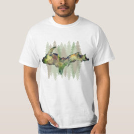 U.P. Green Camo Tree T-shirt