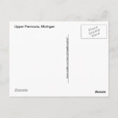 U P. Michigan Herfst Reflections Briefkaart (Achterkant)