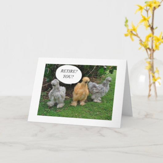 U-**** PENSIONERING***? GEWELDIG NIEUWS **GENIET** KAART (Gele Bloem)