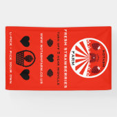 U-Pick Aardbeienboerderij Promotie Spandoek (Horizontaal)