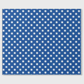 U-pick Achtergrondkleur / Classic White Polka Dots Cadeaupapier (Vlak)