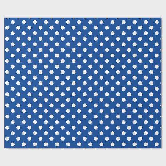 U-pick Achtergrondkleur / Classic White Polka Dots Cadeaupapier (Vlak)