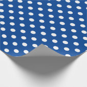 U-pick Achtergrondkleur / Classic White Polka Dots Cadeaupapier (Hoek)