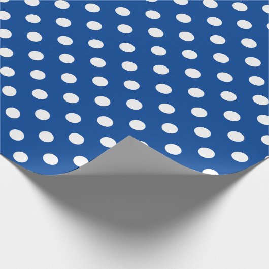 U-pick Achtergrondkleur / Classic White Polka Dots Cadeaupapier (Hoek)