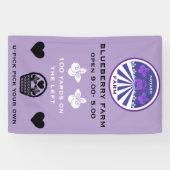 U-Pick Blauwebesfarm Promotie Spandoek (Horizontaal)