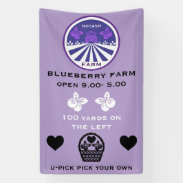 U-Pick Blauwebesfarm Promotie Spandoek