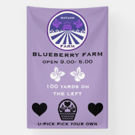U-Pick Blauwebesfarm Promotie Spandoek