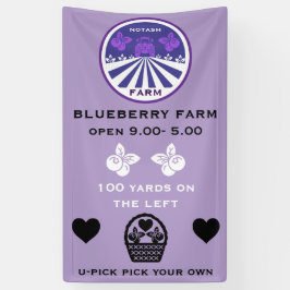 U-Pick Blauwebesfarm Promotie Spandoek