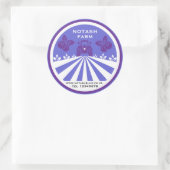 U-Pick Blueberry Boerderij Promotie Ronde Sticker (Tas)