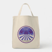 U-Pick Blueberry Boerderij Promotie Tote Bag (Achterkant)