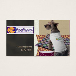 U Pick Color/Country Burlap Black Board Chalk Visitekaartjes