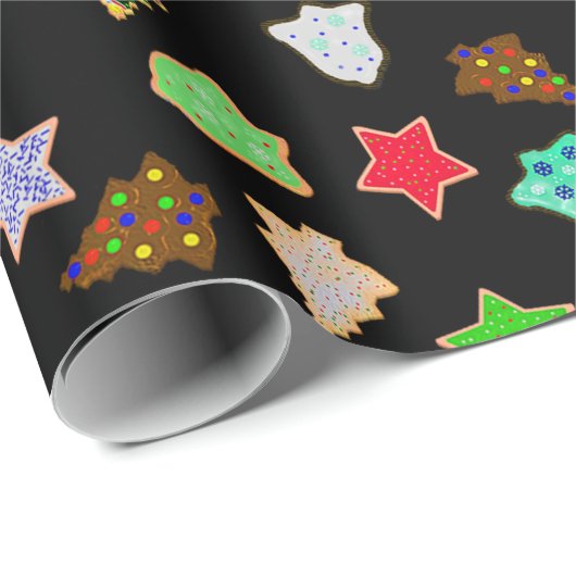 U Pick Color/kerstfeestkoekjes Cadeaupapier (Rol Hoek)