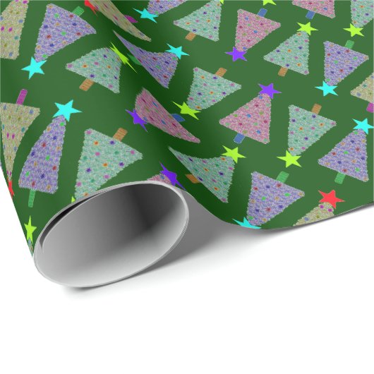 U Pick Color/Merry Kerstfeestbomen Cadeaupapier (Rol Hoek)