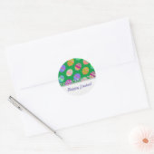 U-pick Kleur / Beademde Paaseieren w / Strass Ronde Sticker (Envelop)