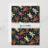 U-Pick Kleur/ Gingerbread Mensen & Sneeuwvlokken Kaart (Achterkant)