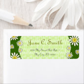 U-pick Kleur / Whimsical Wildflower Daisy Sprinkle Etiket (Insitu)