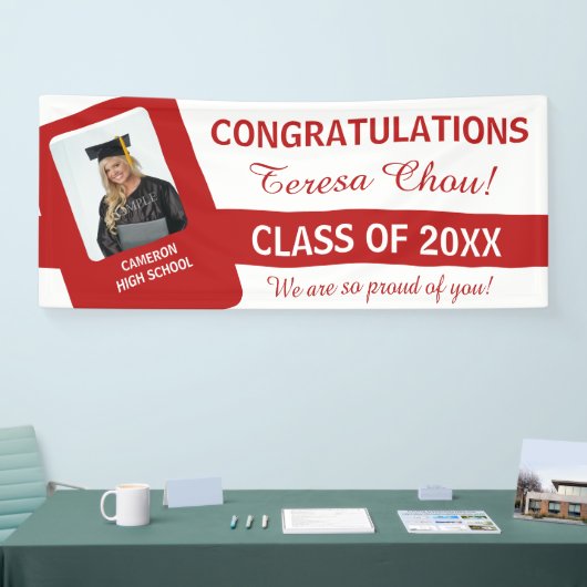 U-Pick Schoolkleuren w/Rood UPSC Spandoek (Beurs)