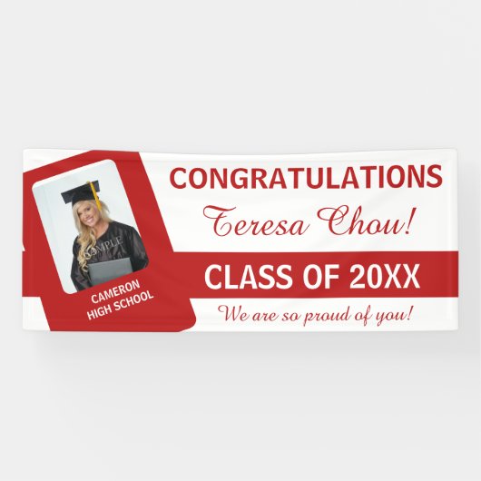 U-Pick Schoolkleuren w/Rood UPSC Spandoek (Horizontaal)