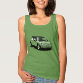 U-pik-de-kleur Modern mini-autodames bovenaan T-shirt
