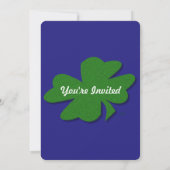 U-pluis kleuren/groen goed, Ierland 4 lef klap Kaart (Achterkant)