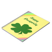 U-pluis kleuren/groen goed, Ierland 4 lef klap Notitieboek (Linkerzijde)