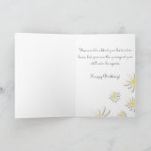 U-plukkende kleuren/witte wilde bloem Daisy Sprink Kaart (Binnen)