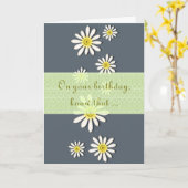 U-plukkende kleuren/witte wilde bloem Daisy Sprink Kaart (Gele Bloem)