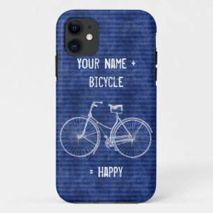 U plus fiets staat gelijk aan Happy Antiek Stripes Case-Mate iPhone Case