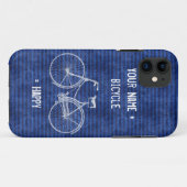 U plus fiets staat gelijk aan Happy Antiek Stripes Case-Mate iPhone Case (Achterkant (horizontaal))