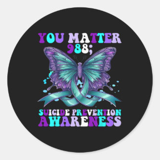 U Probleem 988 Zelfmoordpreventie Awareness Butte Ronde Sticker