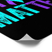 U Probleem Zelfmoordpreventie Blauwgroen Paarse Aw Poster (Hoek)