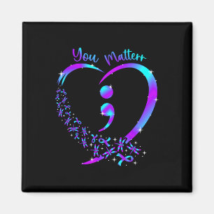 U Probleem - Zelfmoordpreventie Blauwgroen Paarse  Magneet