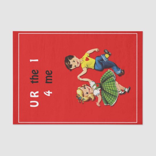 U R de 14-me-Valentijnsdag Tissuepapier (Voorkant)