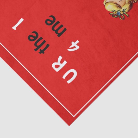 U R de 14-me-Valentijnsdag Tissuepapier (Detail)