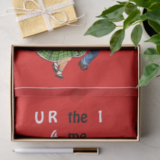 U R de 14-me-Valentijnsdag Tissuepapier (Geschenk)