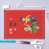 U R de 14-me-Valentijnsdag Tissuepapier (Craft)