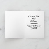 U R FABULOUS EN **70** BIRTHDAY-KAART KAART (Binnen)