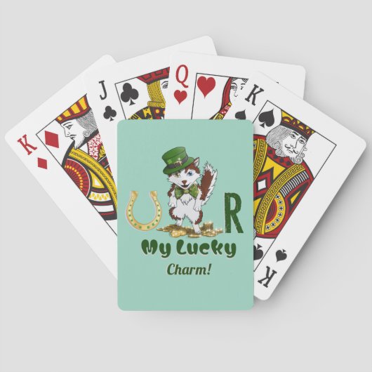 U R My Lucky Charm! is een st patricks dag Pokerkaarten (Achterkant)