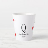 U R MY MVP Modern Christelijk monogram Valentijn Latte Mok (Voorkant)