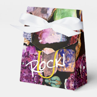 U Rock! Colorful Gemstone Favor Box Persoonlijk Bedankdoosjes