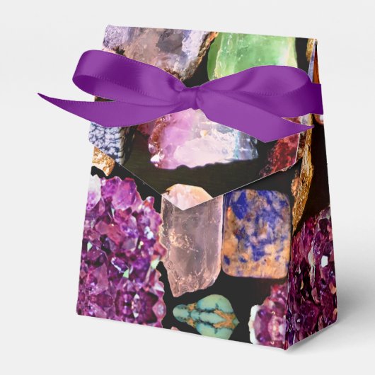 U Rock! Colorful Gemstone Favor Box Persoonlijk Bedankdoosjes (Voorkant Zijde)