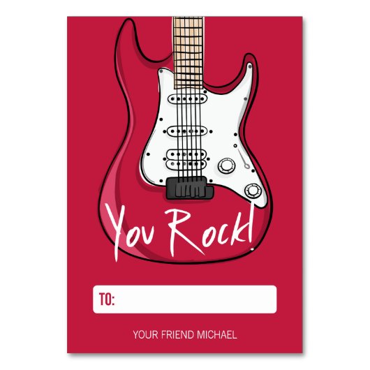 U Rock Kinder Classroom Valentijn Card Kaart (Voorkant)