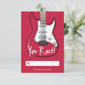 U Rock Kinder Classroom Valentijn Card Kaart (Staand voorkant)