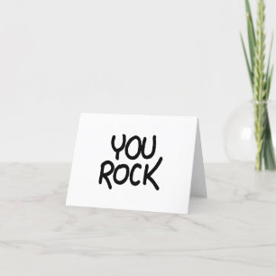 U Rock Recognition Positive Piedere studenten Bedankkaart