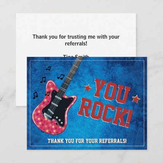 U Rock Referral Klant (Voorkant / Achterkant)