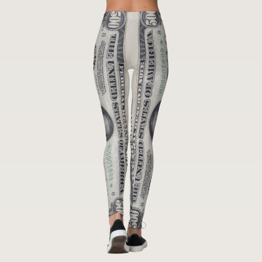 U.S. 500 Dollar Star Note Front  Leggings (Achterkant)
