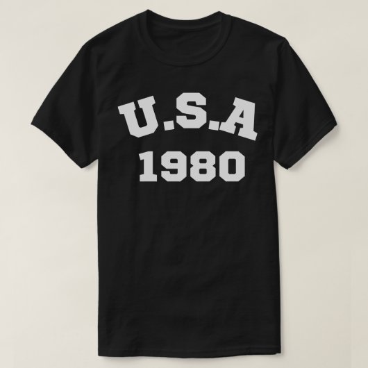 U.S.A 1980 T-SHIRT (Design voorkant)